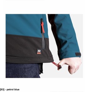 Vertex - ADLER - Vertex - Zimowa kurtka softshellowa męska, softshell, 320 g/m2, 94 % poliester, 6 % elastan - petrol blue 2XL 4