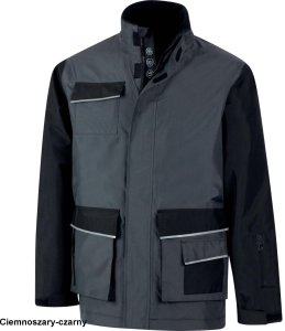 PALMA - KURTKA NIEPRZEMAKALNA - PŁÓTNO OXFORD MEMBRANA TPU 2 WARSTWY - Ciemnoszary-czarny 2XL 1