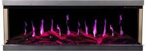 Aflamo GOLD 74 cm, Kominek elektryczny LED ścienny i do zabudowy 3