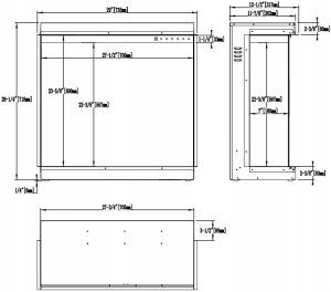 Aflamo GOLD 74 cm, Kominek elektryczny LED ścienny i do zabudowy 10