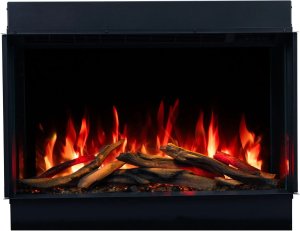 Aflamo SUPERB 3D 100 cm, Kominek elektryczny LED do zabudowy AFLAMO + DŹWIĘK 7