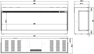 Aflamo SUPERB 3D 160 cm, Kominek elektryczny LED do zabudowy AFLAMO + DŹWIĘK 13