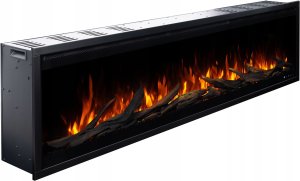 Aflamo ROYAL 3D 140 cm, Kominek elektryczny LED do zabudowy 9