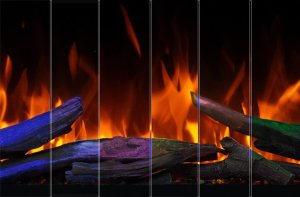 Aflamo ROYAL 3D 180 cm, Kominek elektryczny LED do zabudowy 13