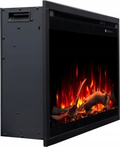 Aflamo Wkład AFLAMO 3D 45x60 cm, wkład elektryczny LED do zabudowy AFLAMO PLUS + DŹWIĘK 7