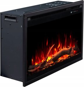 Aflamo Wkład AFLAMO 3D 45x60 cm, wkład elektryczny LED do zabudowy AFLAMO PLUS + DŹWIĘK 8