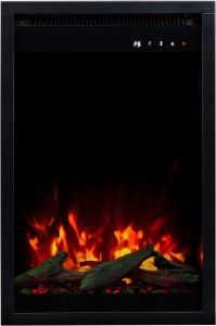 Aflamo Wkład AFLAMO 3D 60x40 cm, wkład elektryczny LED do zabudowy AFLAMO PLUS + DŹWIĘK 7