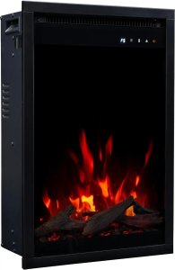 Aflamo Wkład AFLAMO 3D 60x40 cm, wkład elektryczny LED do zabudowy AFLAMO PLUS + DŹWIĘK 10