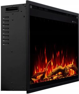 Aflamo Wkład AFLAMO 3D 60x80 cm, wkład elektryczny LED do zabudowy AFLAMO PLUS + DŹWIĘK 6