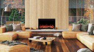 Aflamo Wkład AFLAMO 3D 60x80 cm, wkład elektryczny LED do zabudowy AFLAMO PLUS + DŹWIĘK 9