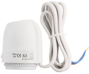 Termo pavara šildymo sistemai, 230Vac, 2W, NC įprastai uždaryta, M30x1.5 1