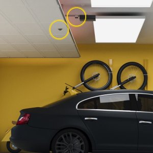 Yale Inteligentny sterownik do bram 1x Smart Opener , 1x Door Position Sensor, 2x Dodatkowy kabel, 2x Taśma instalacyjna 4