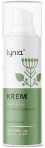 Lynia KREM ANTI-ACNE Z AZELOGLICYNĄ ORAZ OLEJEM KONOPNYM 50ml 1