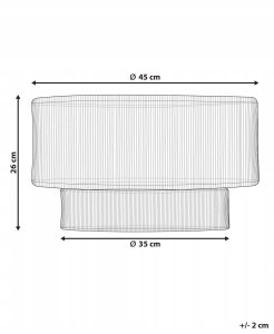 Lampa sufitowa Beliani Lampa sufitowa DORING Juta 3