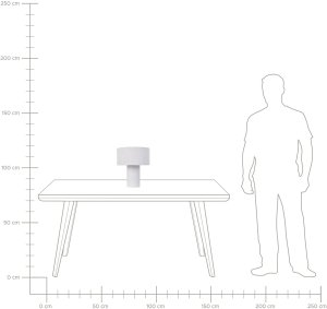 Lampa stołowa Beliani Lampa stołowa MALIPS Szary 10