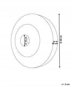 Kinkiet Beliani Lampa ścienna LUMUT Plecionka 9