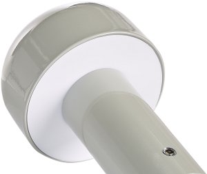 Lampa stołowa Beliani Bezprzewodowa lampa stołowa LED BESOS Ze ściemniaczem Metal Szary 8