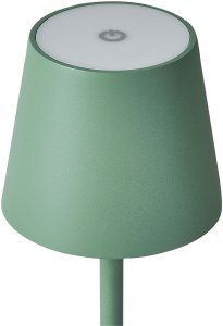 Lampa stołowa Beliani Bezprzewodowa lampa stołowa LED BACEIRO Ze ściemniaczem Metal Zielony 8