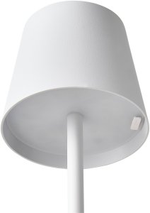 Lampa stołowa Beliani Bezprzewodowa lampa stołowa LED BACEIRO Ze ściemniaczem Metal Biały 9