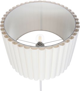 Lampa podłogowa Beliani Lampa podłogowa LOURENS Metal Kremowy 5