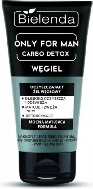 Bielenda Only for Man Carbo Detox Żel oczyszczający do mycia twarzy z węglem 150ml 1