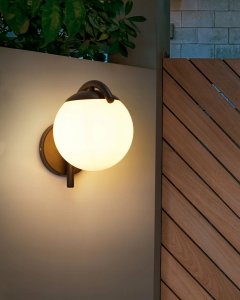 Kinkiet Beliani Lampa ścienna ogrodowa KULSI Czarny 2
