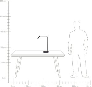 Lampka biurkowa Beliani czarna  (505421 Bel) 11