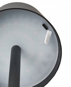 Lampa stołowa Beliani Bezprzewodowa lampa stołowa LED BACEIRO Ze ściemniaczem Metal Czarny 5