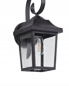 Kinkiet Beliani Lampa ścienna ogrodowa TANGON Czarny 5