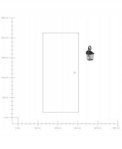 Kinkiet Beliani Lampa ścienna ogrodowa TANGON Czarny 7