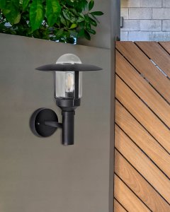 Kinkiet Beliani Lampa ścienna ogrodowa TIZU Czarny 4