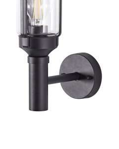 Kinkiet Beliani Lampa ścienna ogrodowa TIZU Czarny 6