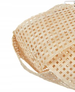 Lampa wisząca Beliani Lampa wisząca HALIL Drewno bambusowe Beżowy 7