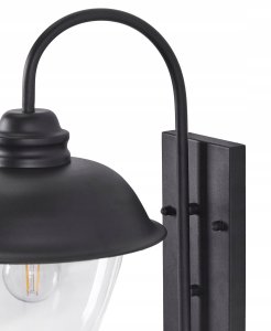 Kinkiet Beliani Lampa ścienna ogrodowa BANKA Czarny 3