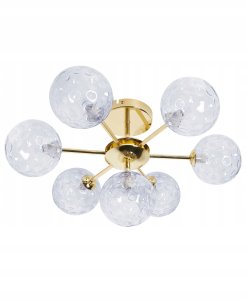 Lampa sufitowa Beliani Lampa sufitowa ANADYR Szkło Niebieski 6