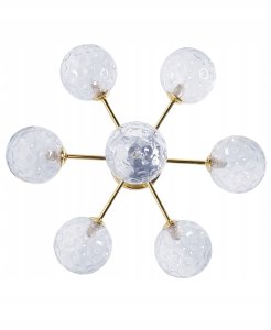 Lampa sufitowa Beliani Lampa sufitowa ANADYR Szkło Niebieski 7