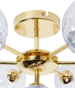 Lampa sufitowa Beliani Lampa sufitowa ANADYR Szkło Niebieski 8