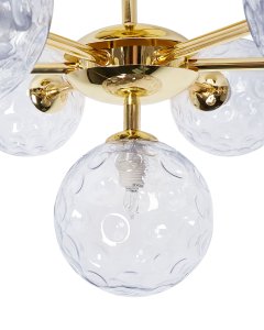 Lampa sufitowa Beliani Lampa sufitowa ANADYR Szkło Niebieski 9