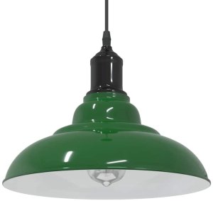 Lampa wisząca z regulacją wysokości E27 połysk zielony metal Lumarko! Lumarko! 1