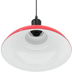 Lampa wisząca vidaXL Lampa wisząca z regulacją wysokości E27 połysk czerwony metal 9
