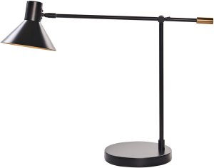 Lampka biurkowa Beliani Lampa biurkowa PINKEEN Metal Czarny 6