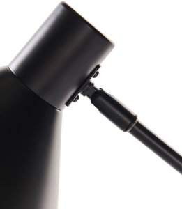 Lampka biurkowa Beliani Lampa biurkowa PINKEEN Metal Czarny 9