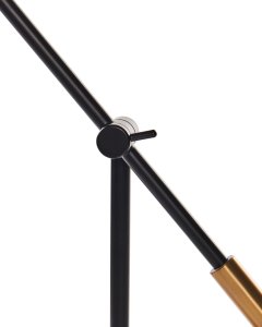 Lampka biurkowa Beliani Lampa biurkowa PINKEEN Metal Czarny 10