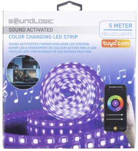 Kolorowa Taśma WiFi RGB LED 5m Tuya Sterowanie Telefonem  Sound Activated 1