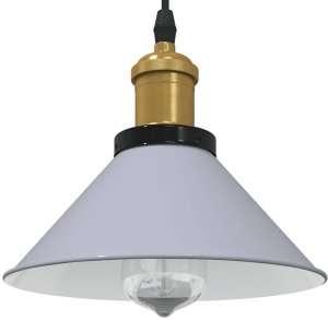 Lampa wisząca vidaXL Lampa wisząca z regulacją wysokości E27 połysk szary 1