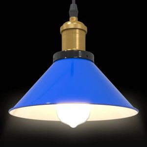 Lampa wisząca vidaXL Lampa wisząca z regulacją wysokości E27 połysk ciemnoniebieski 6