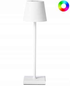 Lampa stołowa Beliani Bezprzewodowa lampa stołowa LED VALIRA Metal Biały 5