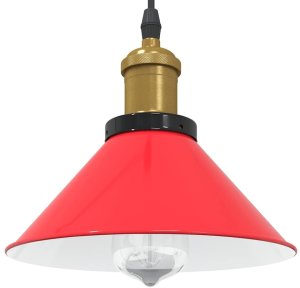 Lampa wisząca z regulacją wysokości E27 połysk czerwony Lumarko! Lumarko! 1