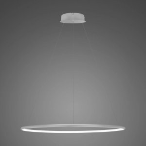 Lampa wisząca Ledowe Okręgi No.1 80cm 4k srebrna Dali (Barwa światła dzienna, Kolor srebrny, Możliwość ściemniania tak) 1