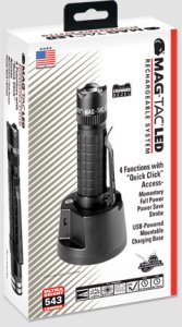 Maglite Mag-Tac Rechargeable crowned bezel schwarz 3